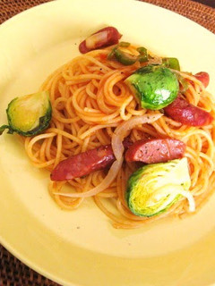 A picture of Pasta Napolitan for Adults - A Cafe-style Lunch.