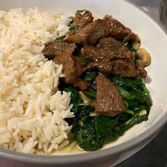 Tumis Bayam Daging Sapi Teriyaki রেসিপির প্রধান ছবি