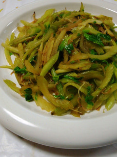 A picture of Refrigerator Staple - Simple Celery Stir Fry.