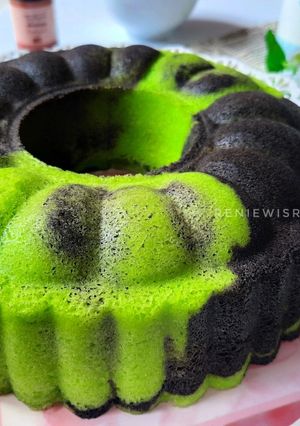 Foto resep Bolu Pandan Ketan Hitam Kukus