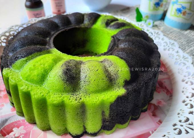 Bolu Pandan Ketan Hitam Kukus