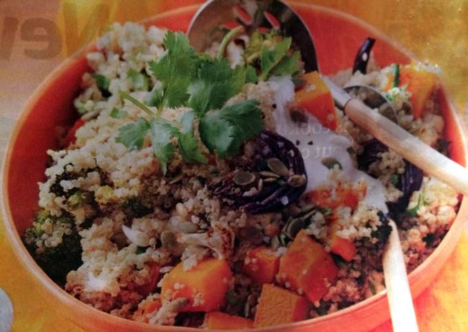 How to Prepare Quick Dukkah-roasted Veggie Quinoa Salad