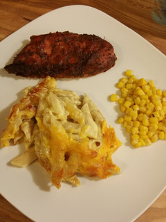 A picture of Baked mac and cheese.