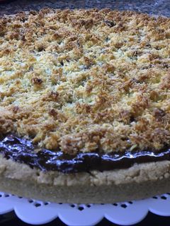 Una foto de Tarta de dulce de leche y coco