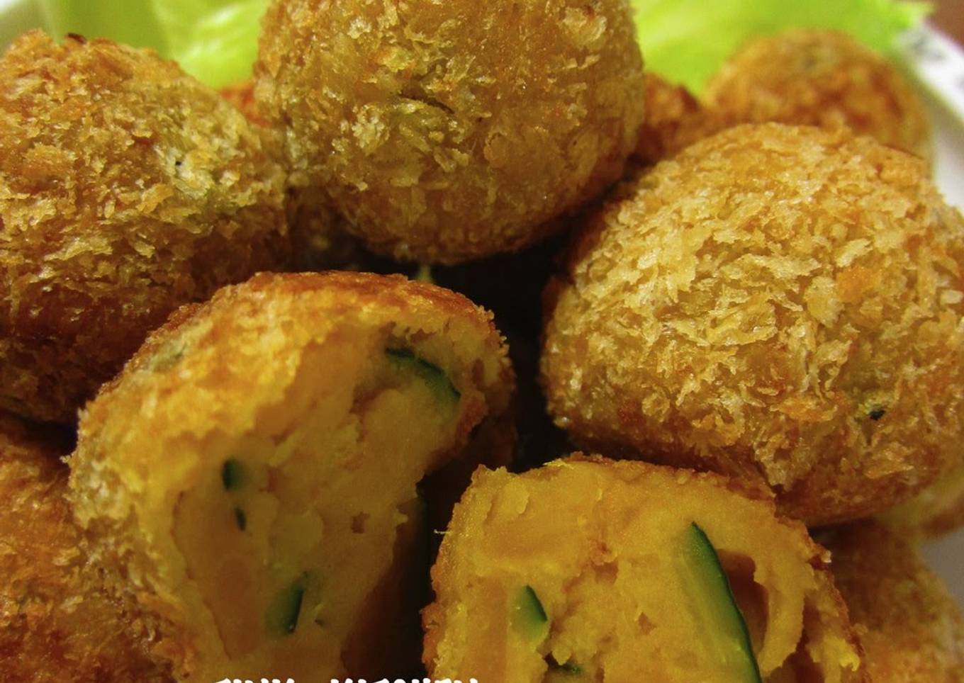 Cute Round Kabocha Squash Croquettes