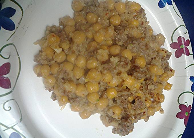 Step-by-Step Guide to Make Speedy Chickpeas and sausage stuff