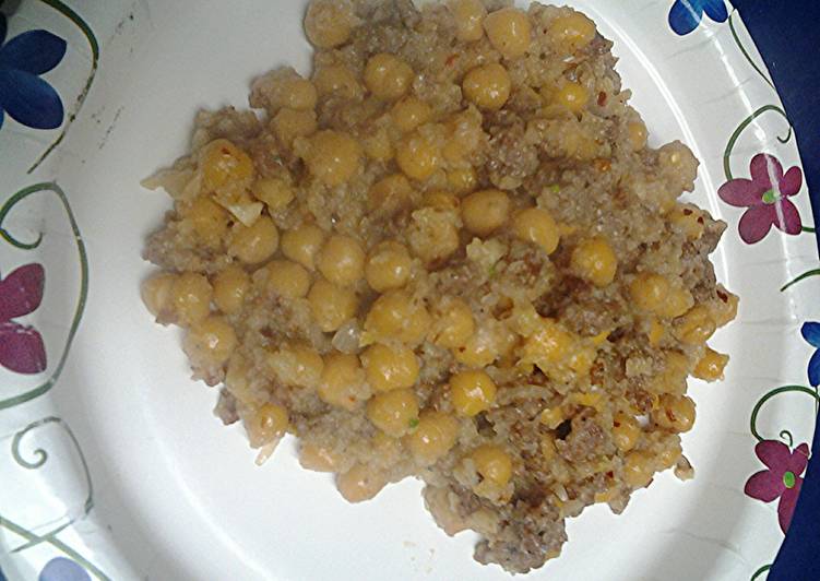 Recipe of Any-night-of-the-week Chickpeas and sausage stuff