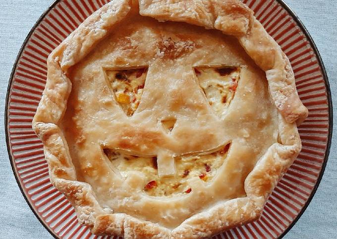Il modo più semplice a Preparare Fatto in casa Torta salata di Halloween!