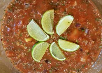 Fresh, Serving Recipe Roasted Bloody Maria Salsa Very Delicious