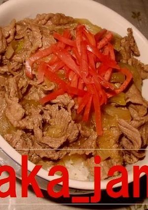 A picture of Yoshinoya-Style Beef Bowl.