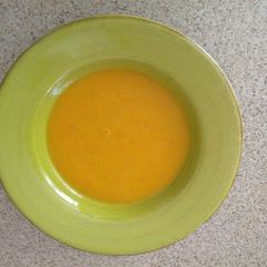 A picture of Carrot ginger soup.