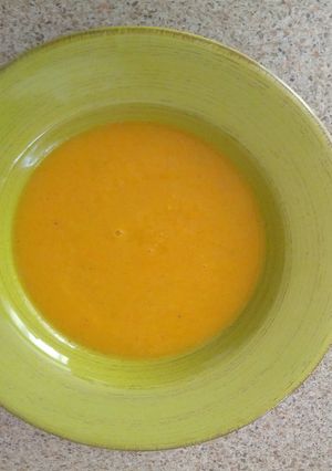 A picture of Carrot ginger soup.