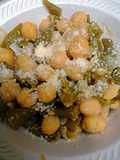 Chickpeas and green beans