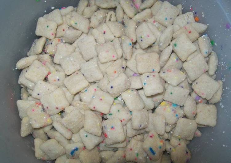 How to Prepare Favorite Birthday Cake Puppy Chow | This is Recipe So Yummy You Must Test Now !!
