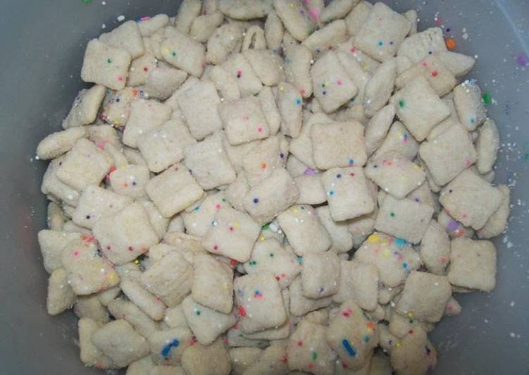 Easiest Way to Make Ultimate Birthday Cake Puppy Chow