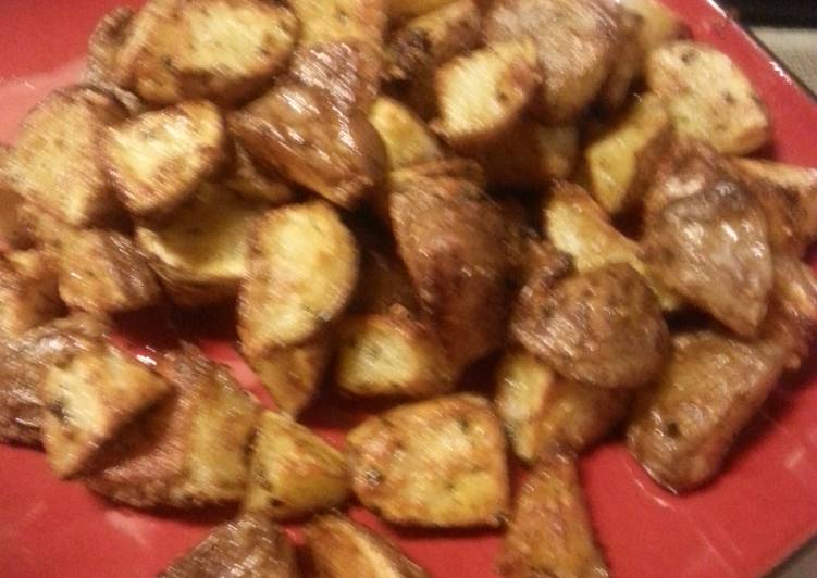 Step-by-Step Guide to Make Speedy Garlic parmasean roasted potatoes