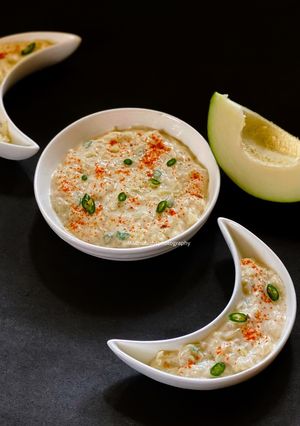 A picture of Papaya Raita.