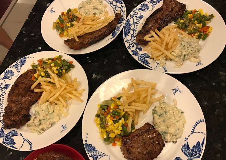 Beef Steak, mushroom sauce ala bintang ⭐️⭐️⭐️⭐️⭐️