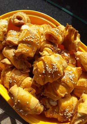 Sajtos, sonkás, mini vendégváró recept fotója