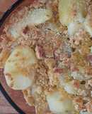 Bacalhau no forno com Broa