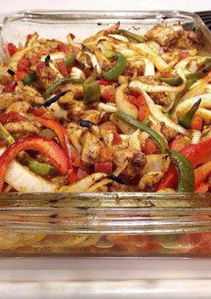A picture of Baked Chicken Fajitas - Heart Healthy.