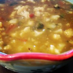 A picture of South Indian Inspired Pea Soup with Tomato and Cauliflower.