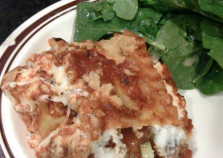 Recipe of Super Quick Homemade Sausage and Zucchini Lasagna