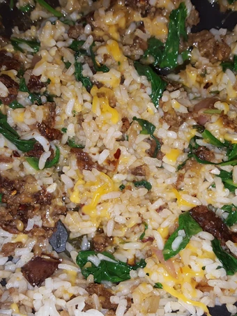 Recipe Sausage, spinach, and rice the So Delicious So Delicious