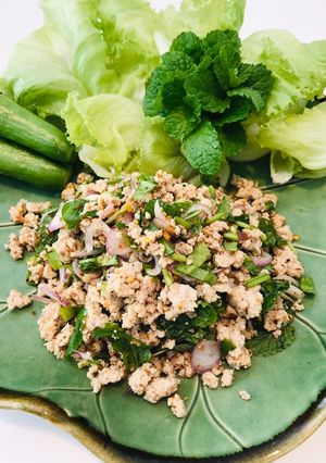 รูปของ ลาบไก่ คีโต