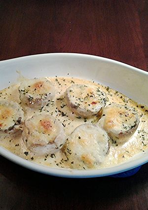 A picture of Cheese Stuffed Mushrooms.