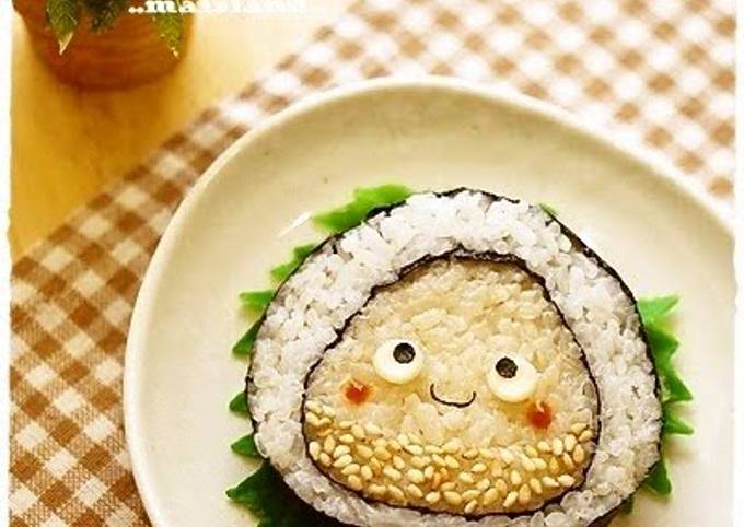 Simple Way to Prepare Homemade Mr. Chestnut Seaweed Maki for Character Bentos