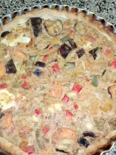 Una foto de Tarta de verduras con atún al natural