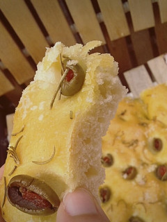 A picture of Olive and Rosemary Focaccia.