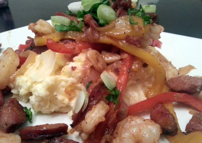 Recipe of Super Quick Homemade spicy shrimp and grits