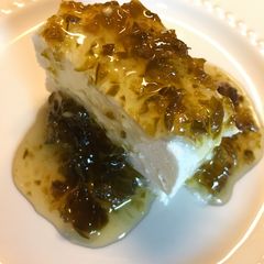 A picture of Cream Cheese with Jalapeño  Jelly.
