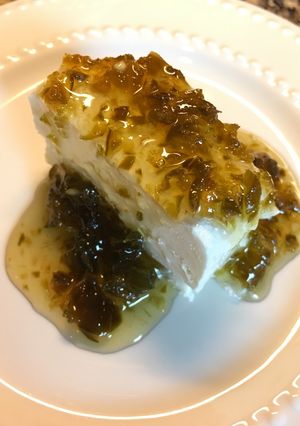 A picture of Cream Cheese with Jalapeño  Jelly.