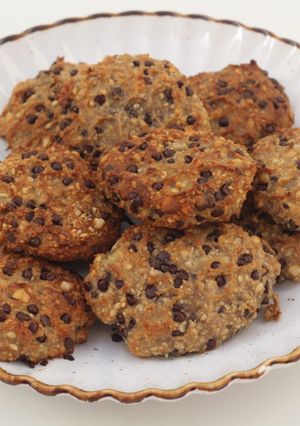 Una foto de Galletas de almendra y plátano