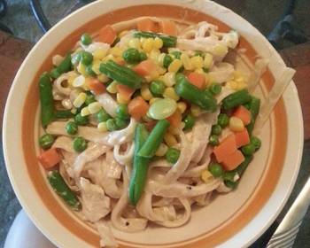 Without Fail Serving Recipe Chicken Alfredo with Veggies Yummy