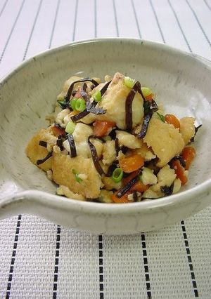 A picture of Shio-Kombu & Atsuage Tofu Stir-Fry.