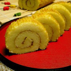 A picture of Simple Datemaki Rolls in the Oven.
