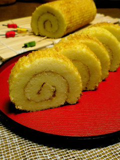 A picture of Simple Datemaki Rolls in the Oven.