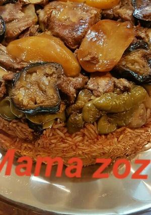 صورة لوصفة مقلوبة اللحم