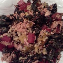 A picture of Swiss Chard, Tuna & Quinoa Casserole.