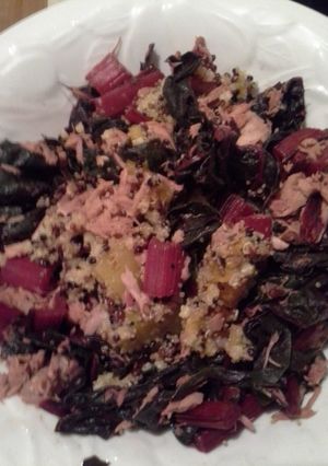 A picture of Swiss Chard, Tuna & Quinoa Casserole.