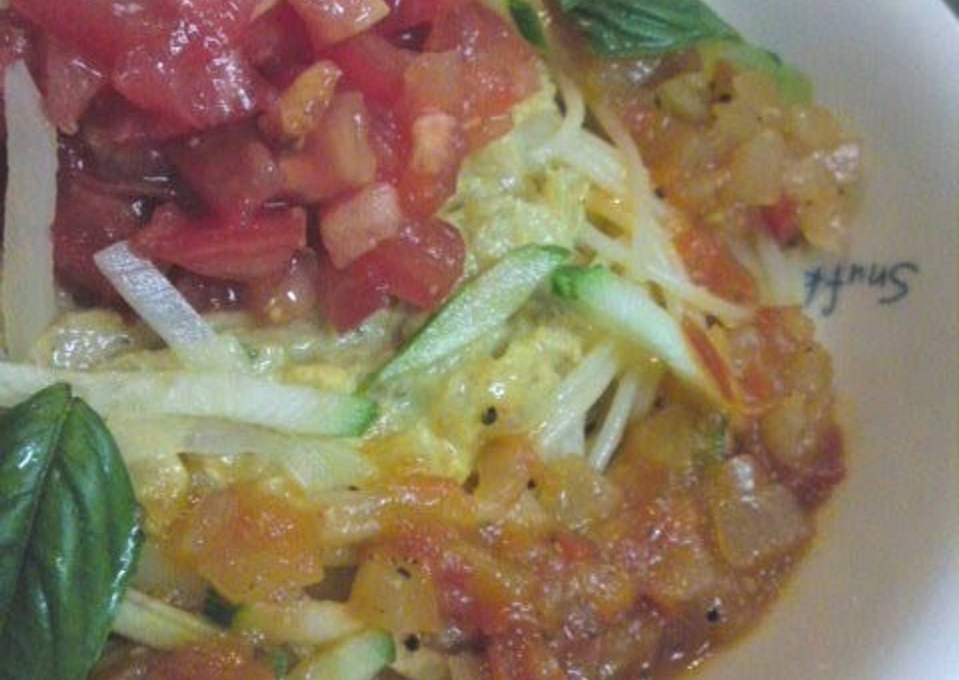 Chilled Pasta with Crunchy Potato and Tomatoes