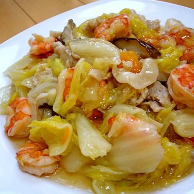 With Shrimp And Chinese Cabbage Recipe