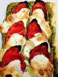 Slow Roasted Tomatoes And Mozzarella Galette
