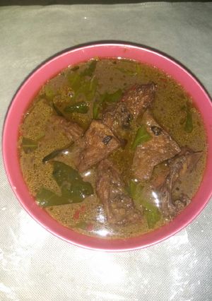 Foto resep Rawon ayam santan