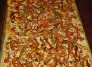 Una foto de Pizza casera