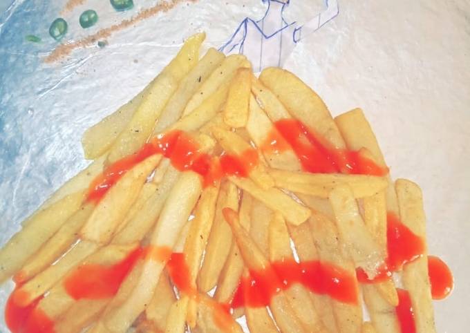 Easiest Way to Make Super Quick Homemade French Fries 🍟